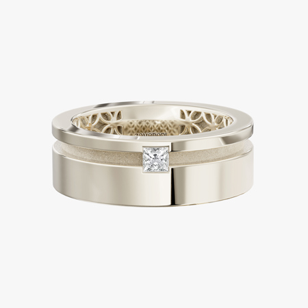 Horan Princess-Cut Solitaire Wedding Ring